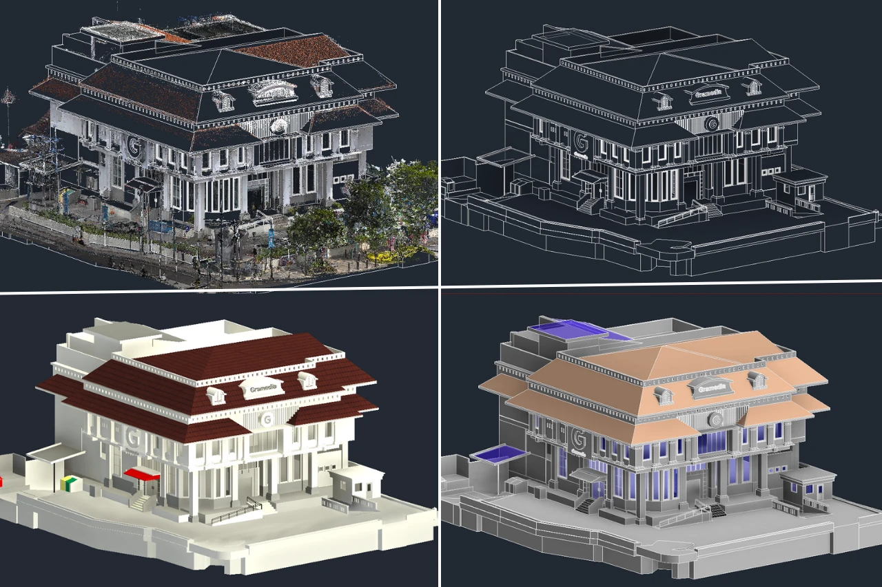 Gambar Scan to BIM for Heritage Preservation: Digitizing Gramedia Sudirman, Kotabaru Yogyakarta